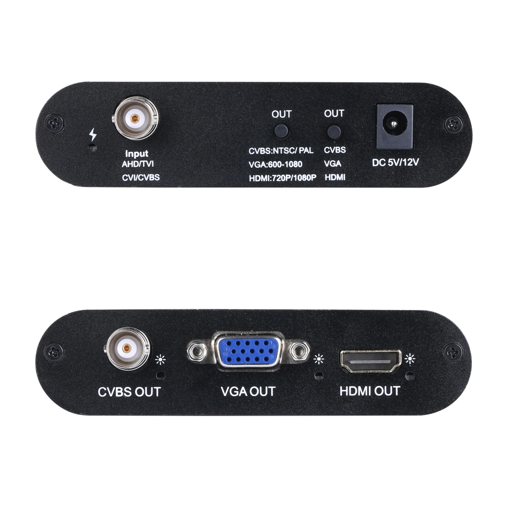 Tvi/Ahd/Cvi to CVBS/VGA/HDMI Video Converter