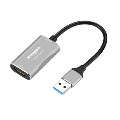 Kingma Compact USB 3.0 Placa de Captura de Áudio e Vídeo para Gravação de Vídeo Transmissão ao Vivo Gravação de Ensino de Jogos