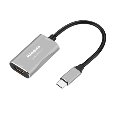 Kingma Compact USB-C Audio Video Capture Card for Video Recording Live-Streaming Gaming Learning Record