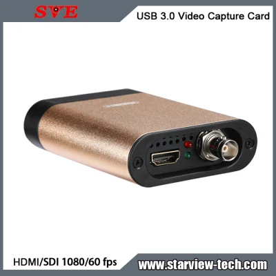 Placa de captura de vídeo USB 3.0 HDMI/SDI HD Video Grabber