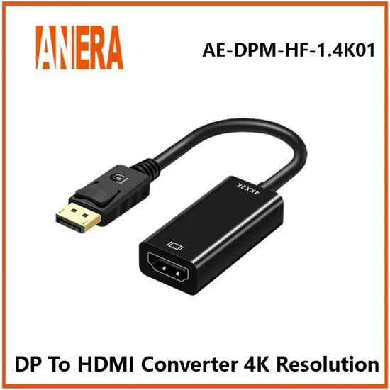 Anera Hot Sale 4K Dp Display para HDMI Conversor Conversor de Vídeo e Áudio