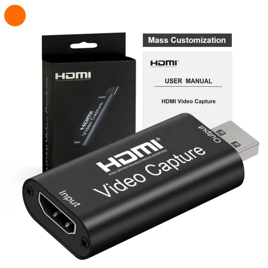 Gravador de vídeo 4K Entrada HDMI Alta definição Venda direta da fábrica Placa de captura